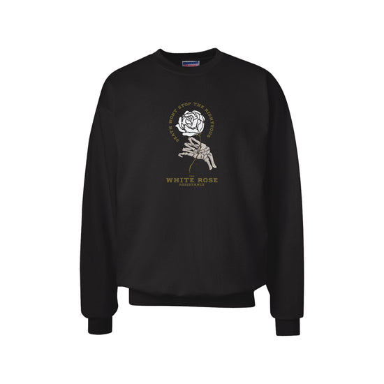 White Rose Logo Crewneck Sweatshirt